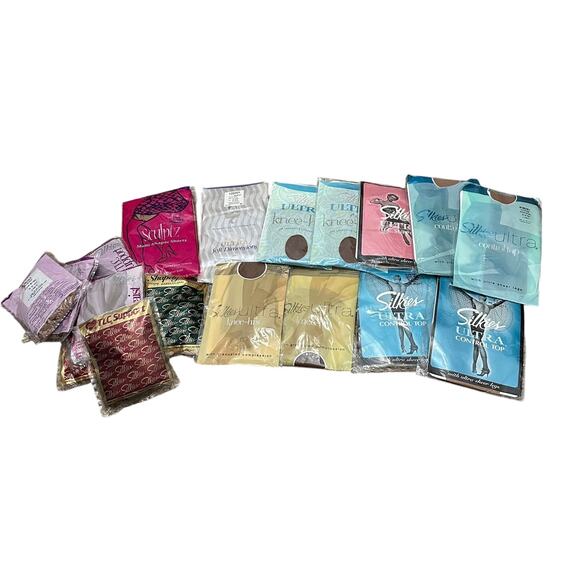 Silkies Made in USA Vintage Hosiery Lot New in Packaging Mixed Size Lot New - Picture 1 of 5
